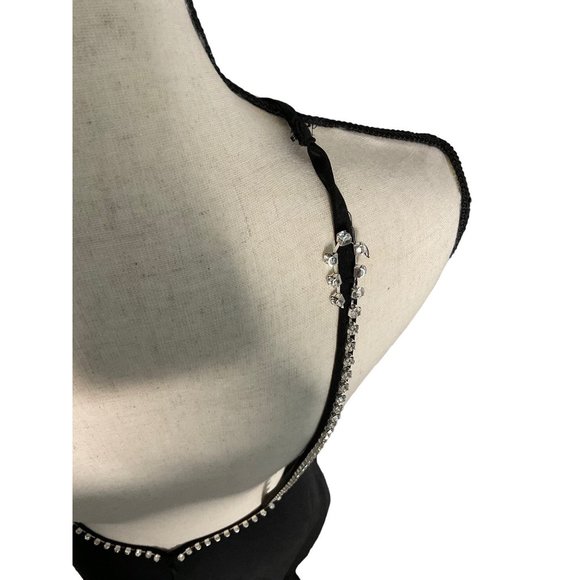 Ieena for Macduggal beaded hem halter gown sz 4 - Picture 7 of 10